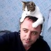 飼い主が食事をしていると、頭の上に乗…